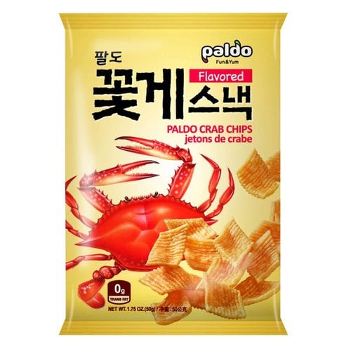 Paldo Crab Chips, 50g