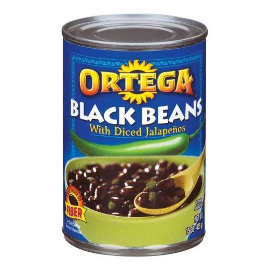 Ortega Black Beans With Diced Jalapenos, 425g Tjin's Toko