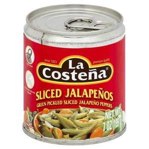 La Costena Sliced Jalapenos, 199g