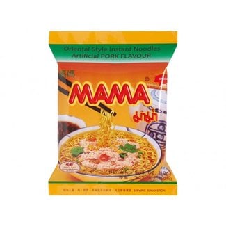 MAMA Noodles PORK Instant Cup of Noodles with Delicious Thai Flavors, Hot  And Spicy Noodles with Pork Soup Base, No Trans Fat with Fewer Calories  Than