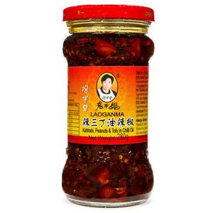 Lao Gan Ma Kohlrabi, Peanuts & Tofu Chilli Oil, 280g