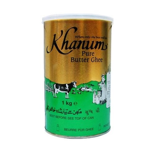 Khanum Khanum Pure Butter Ghee, 1kg THT: EIND MEI 2024