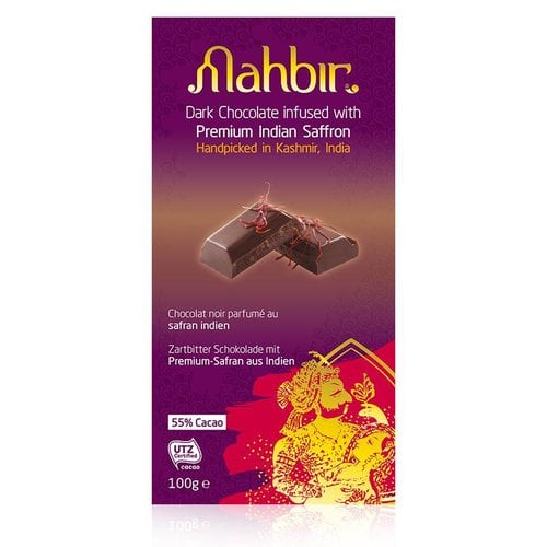 Mahbir Dark Chocolate with Saffron, 100g Mahbir Dark Chocolate with Saffron, 100g