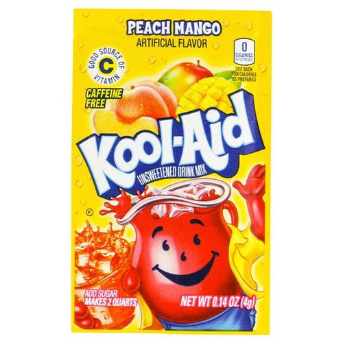 Kool Aid Kool Aid Peach Mango, 4g THT 23-05-23 Kool Aid Kool Aid Peach Mango, 4g THT 23-05-23