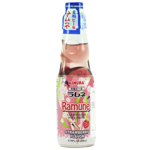 Kimura Kimura Ramune Erdbeer-Geschmack, 200ml