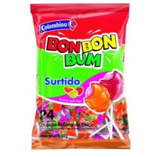 Colombina Bon Bon Bum Assorted Mix, 408g