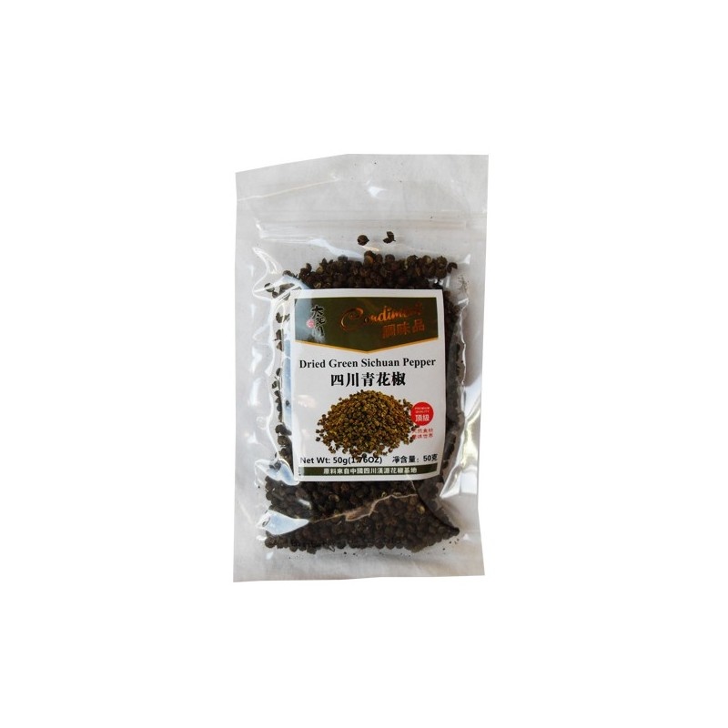Green Sichuan Peppercorns, 50g Tjin's Toko