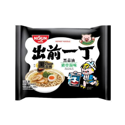 Nissin Black Garlic Tonkatsu Ramen, 100g