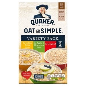 Quaker Quaker Haferflocken So Einfach Sorten Pack, 297g