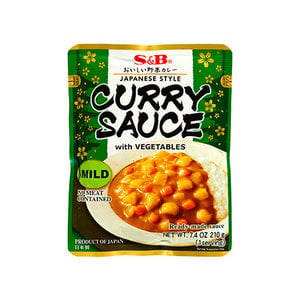 S&B Curry Sauce With Vegetables Mild,210g