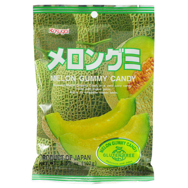 Kasugai Melon Gummy Candy, 102g Tjin's Toko
