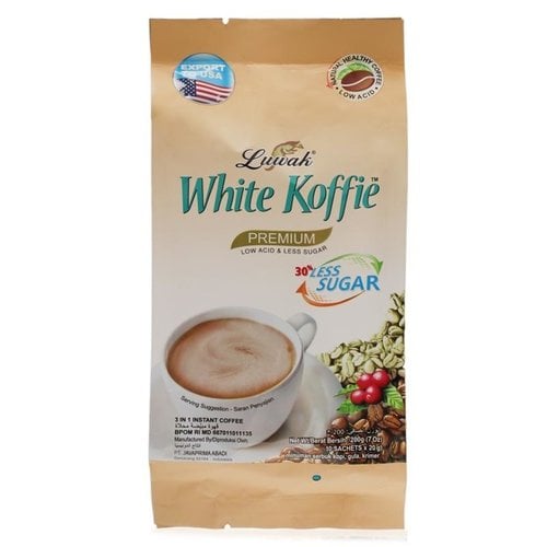 Luwak White Coffee Less Sugar, 200g