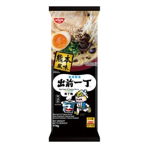 Nissin Nissin Demae Ramen Schwarzer Knoblauchöl Tonkotsu, 174g