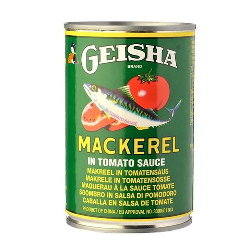 Geisha Brand Mackarel in tomato sauce, 425g