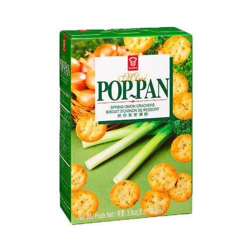 Garden Pop Pan Crackers Spring Onion, 100g Garden Pop Pan Crackers Spring Onion, 100g