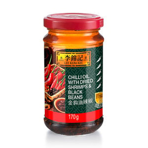 Lee Kum Kee Chilli Oil with Dried Shrimps & Black Beans, 170g