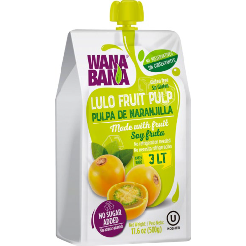 Wanabana Lulo fruitpulp, 500g Wanabana Lulo fruitpulp, 500g