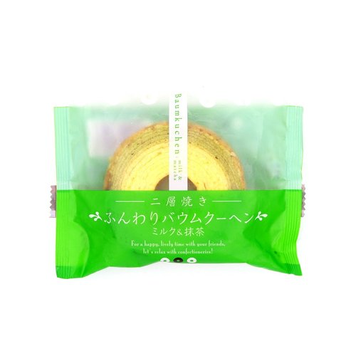 Taiyo Foods Baumkuchen Mini Matcha Cake, 75g