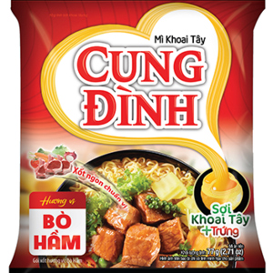 Cung Dinh Cung Dinh Instant Noodles Bo Ham Braised Beef, 77 g