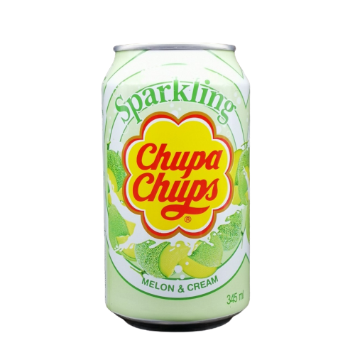 Chupa Chups Sparkling Melon & Cream, 345ml Chupa Chups Sparkling Melon & Cream, 345ml