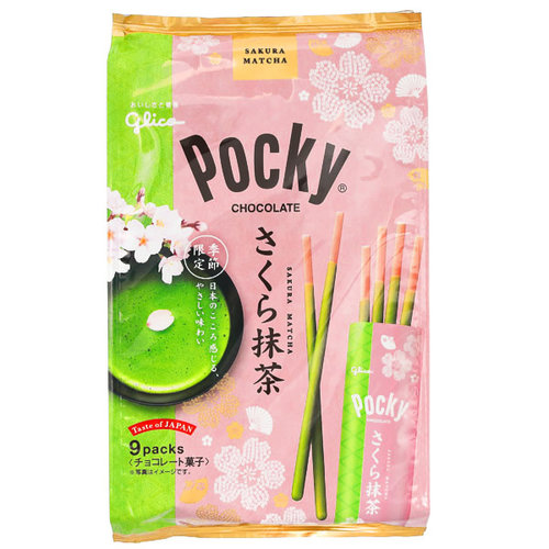 Glico Pocky Sakura Matcha, 114g Glico Pocky Sakura Matcha, 114g