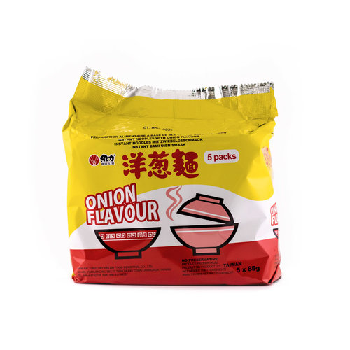Wei Lih Taiwan Instant Noodles Onion Flavour, 5x85g