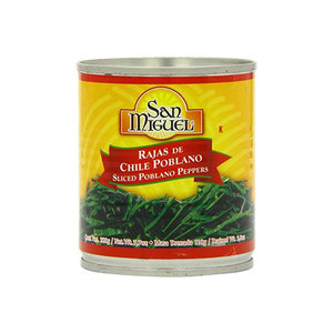 San Miguel Sliced Poblano Peppers, 220g