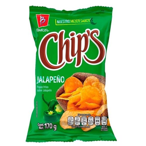 Barcel Chips Sabor Jalapeno, 170g