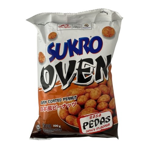 Dua Kelinci Sukro Spicy Oven Coated Peanuts, 100g