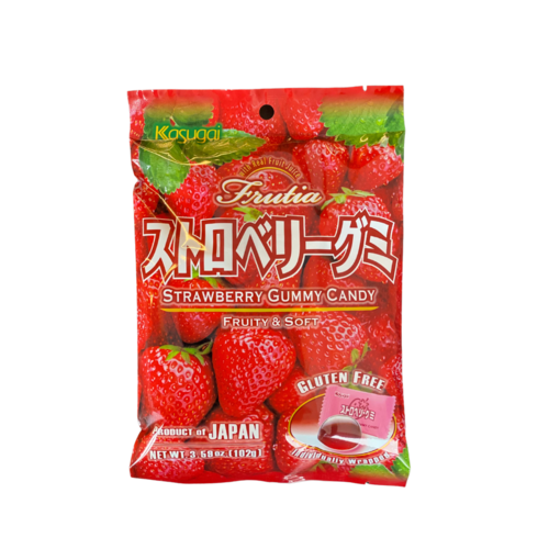 Kasugai Kasugai Strawberry Gummy Candy, 102g