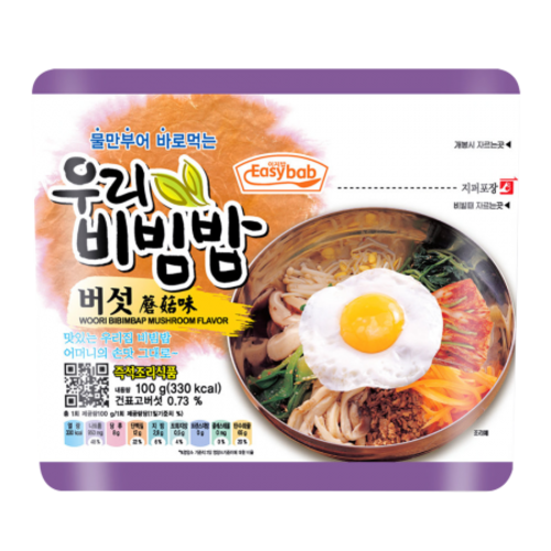 Woori Instant Bibimbap Mushroom Flavor, 100g Woori Instant Bibimbap Mushroom Flavor, 100g
