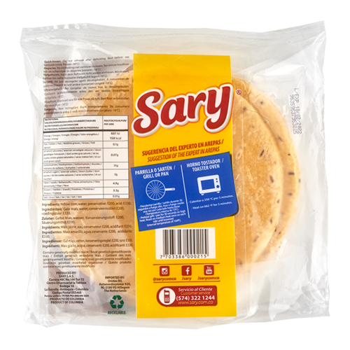 Sary Yellow Corn Arepas, 450g Sary Yellow Corn Arepas, 450g
