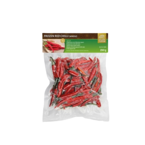 Golden Turtle Golden Turtle Frozen Red Chilli (Whole), 250g Golden Turtle Golden Turtle Frozen Red Chilli (Whole), 250g