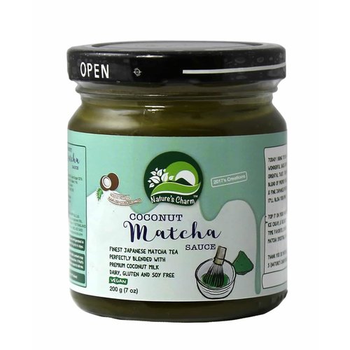 Nature's Charm Coconut Matcha Sauce, 200g