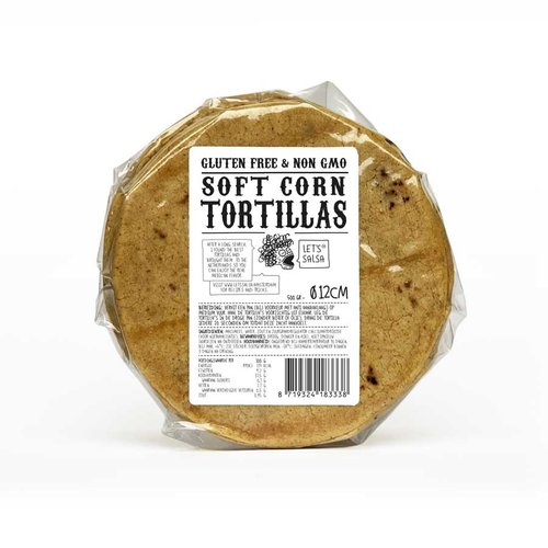 Let's Salsa Let's Soft Corn Tortillas 26st, 12cm Let's Salsa Let's Soft Corn Tortillas 26st, 12cm