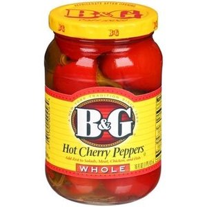 B&G B&G Hot Whole Cherry Peppers, 473ml