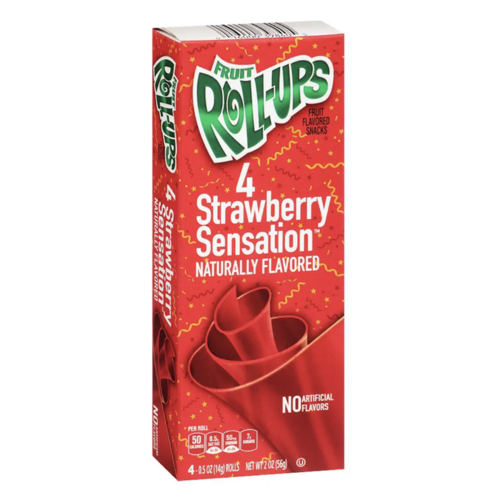 Betty Crocker Fruit Roll-Ups Strawberry Sensation, 56g THT: 4/11/22