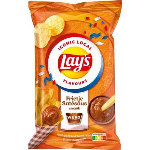 Lay's Lay's Fries Satay Sauce Flavour, 150g Lay's Lay's Fries Satay Sauce Flavour, 150g