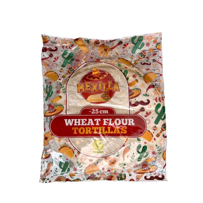 Mexilla Wheat Tortillas, 25cm Tjin's Toko