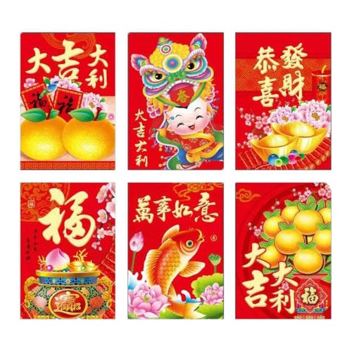 Red Envelope Small, 6pcs