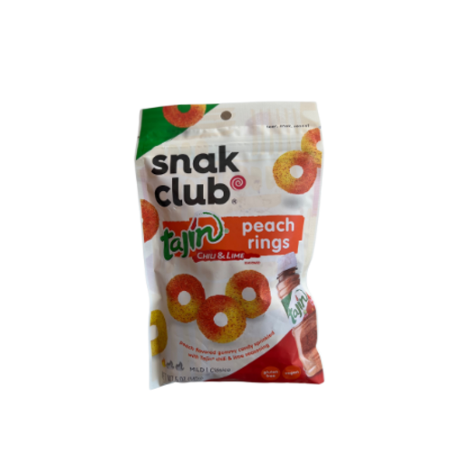 Tajin Snak Club Tajin Peach Rings, 142g Tajin Snak Club Tajin Peach Rings, 142g