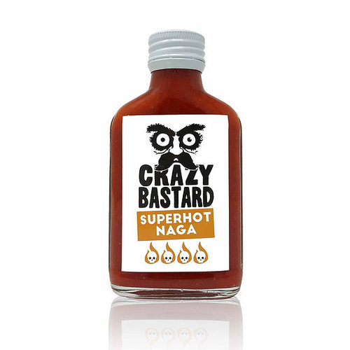 Crazy Bastard Super Naga Hot Sauce, 100ml