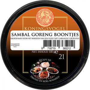 Koningsvogel Koningsvogel Sambal Goreng Boontjes, 100g