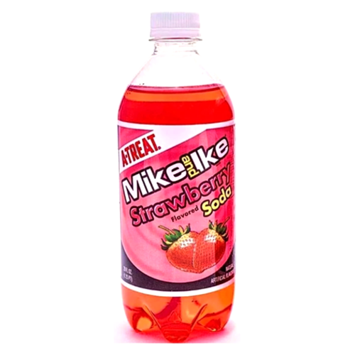 Mike & Ike Strawberry Soda, 591ml THT 18-01-23 Mike & Ike Strawberry Soda, 591ml THT 18-01-23
