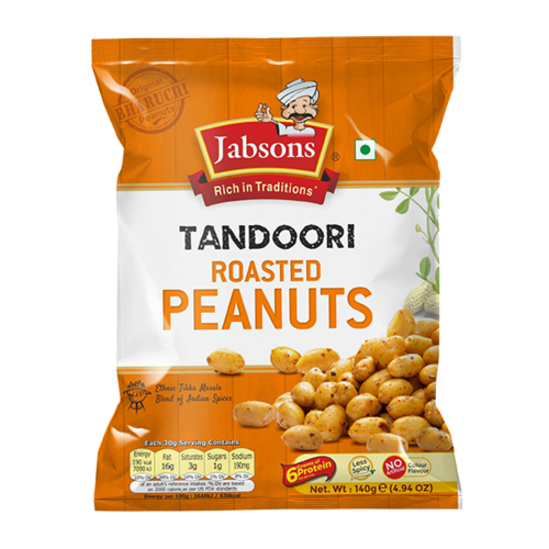 Jabsons Tandoori Roasted Peanuts, 140g Jabsons Tandoori Roasted Peanuts, 140g