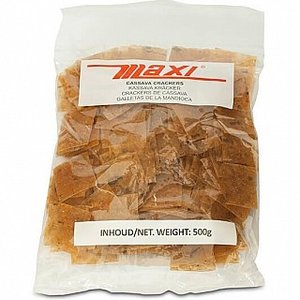 Maxi Maxi Maniok Chips 4x4cm, 500g