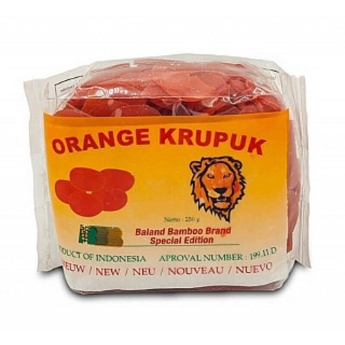 Baland Bamboo brand Baland Krupuk Udang Orange, 250g