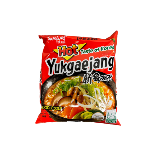 Samyang Instant Noodles Hot Mushroom Yukgaejang, 120g Samyang Instant Noodles Hot Mushroom Yukgaejang, 120g
