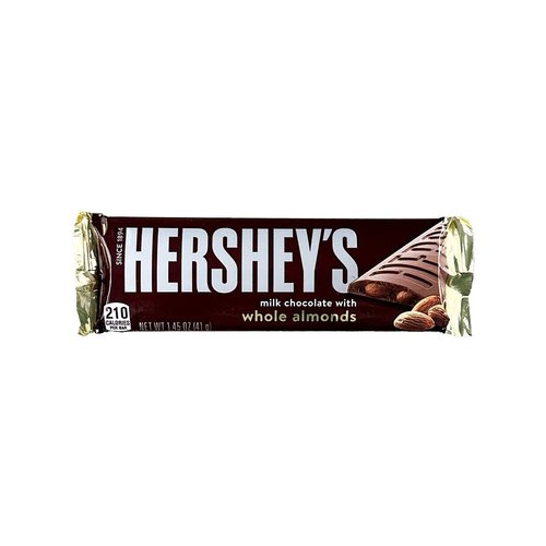 Hershey's Hershey's Milk Chocolate with Whole Almonds, 41g Hershey's Hershey's Milk Chocolate with Whole Almonds, 41g