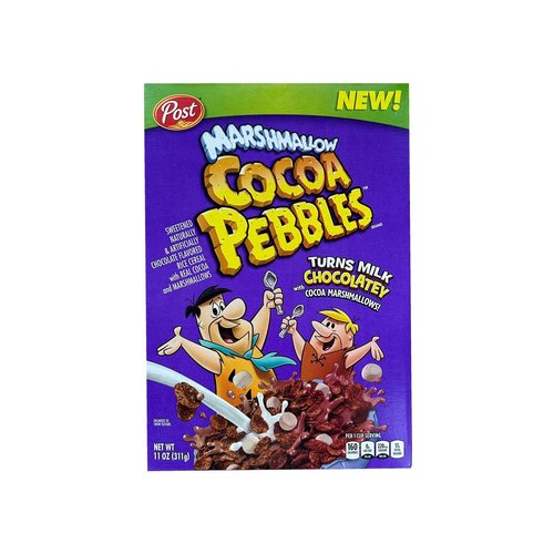 Post Marshmallow Cocoa Pebbles, 311g BBD: 8-8-23 Post Marshmallow Cocoa Pebbles, 311g BBD: 8-8-23